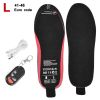 Electric Heating Insoles For Winter 2100Mah Rechargeable Remote Control Heated Insole Camping Warm Foot Warmer Can Cut Shoes Pad